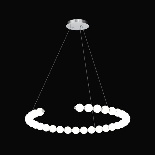 Perla - Sospensione a 32 luci cromo