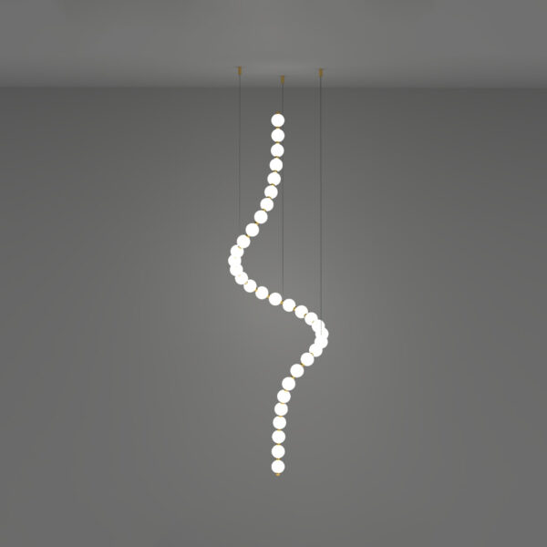 Perla - 33 lights vertical pendant